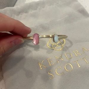 Pink stone Kendra Scott cuff bracelet